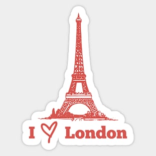 I Love London Sticker